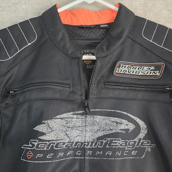 Harley Davidson Jacket Mens Medium Screamin' Eagle Mesh Riding 98161-18VM - Picture 8 of 15